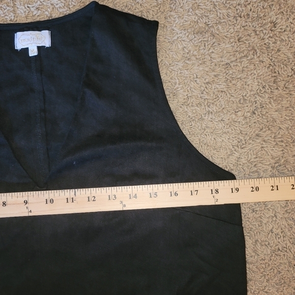 MUD PIE WILDER SUEDE DRESS IN BLACK, SZ MEDIUM - Picture 14 of 15